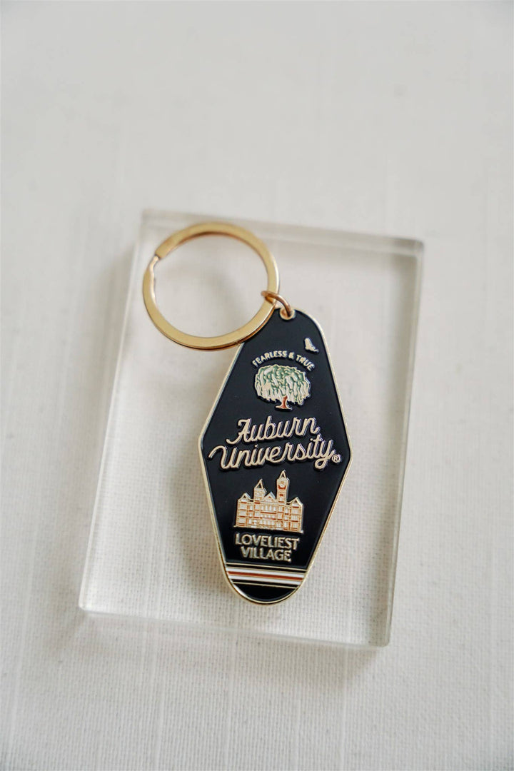 Auburn University Enamel Keychain