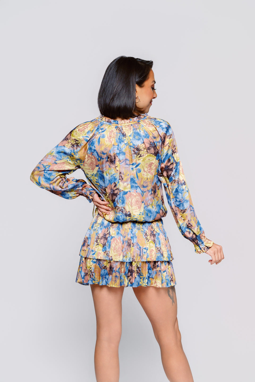 Painted in Autumn Floral Dress - Reg & Curvy