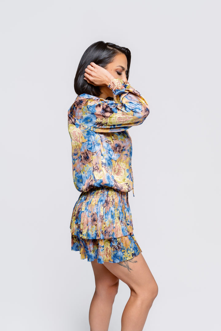 Painted in Autumn Floral Dress - Reg & Curvy
