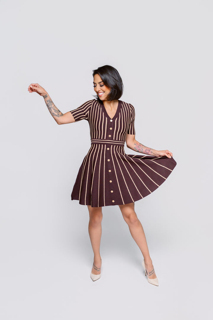 Main Street Mocha Sweater Dress