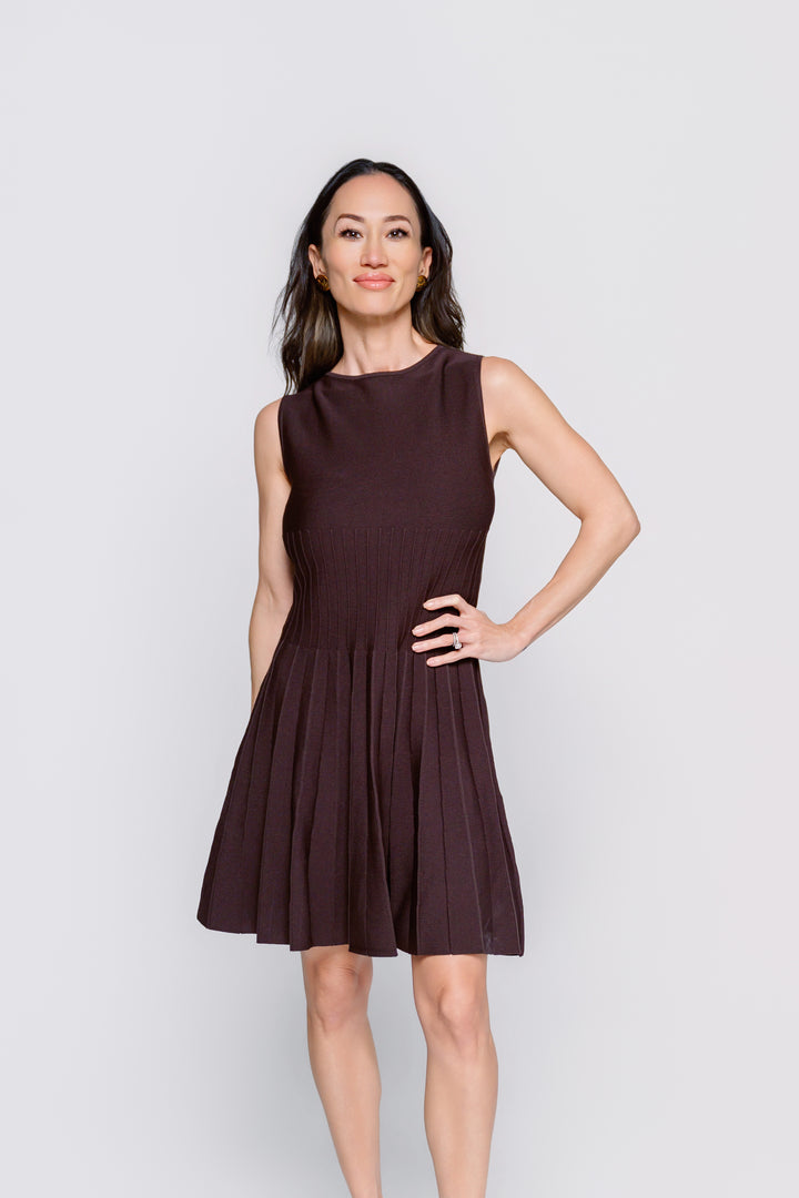 Espresso Hour Sweater Knit Dress