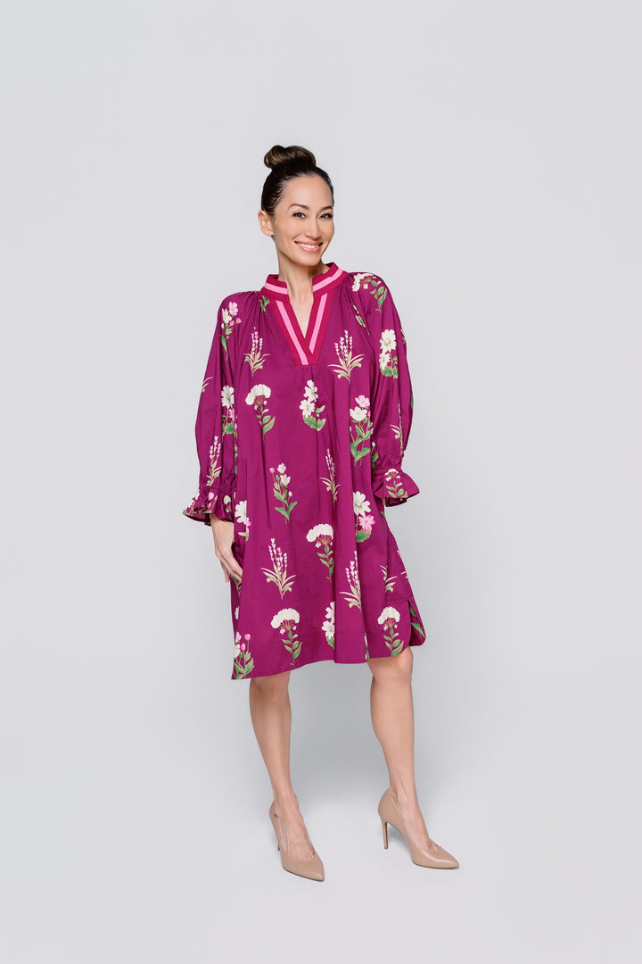 Plum Meadow Embroidered Dress - Reg & Curvy