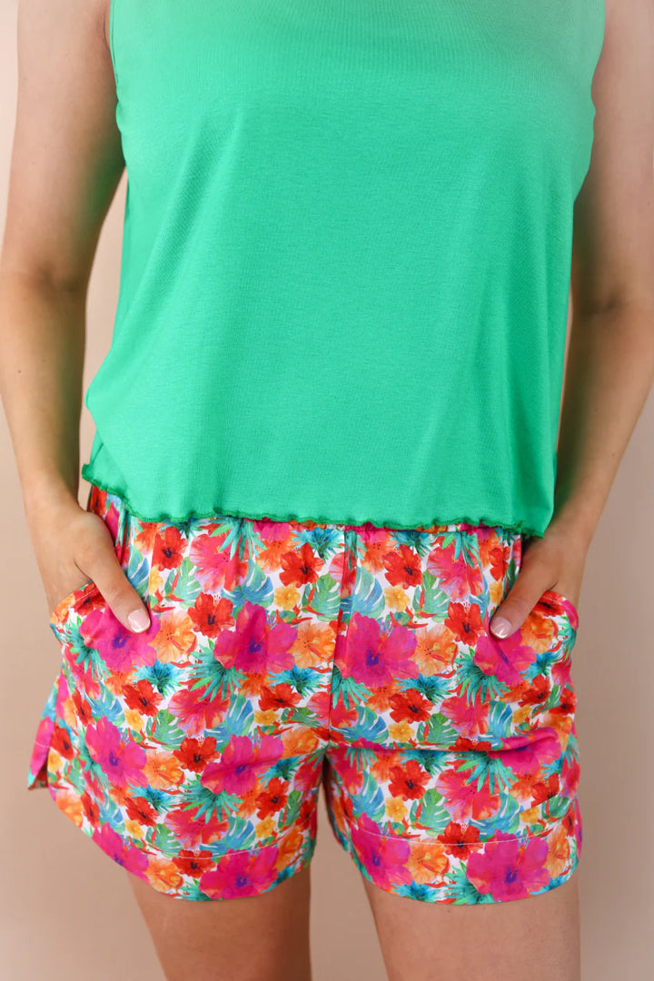 The Palm Breeze Pull-On Shorts - Reg & Curvy