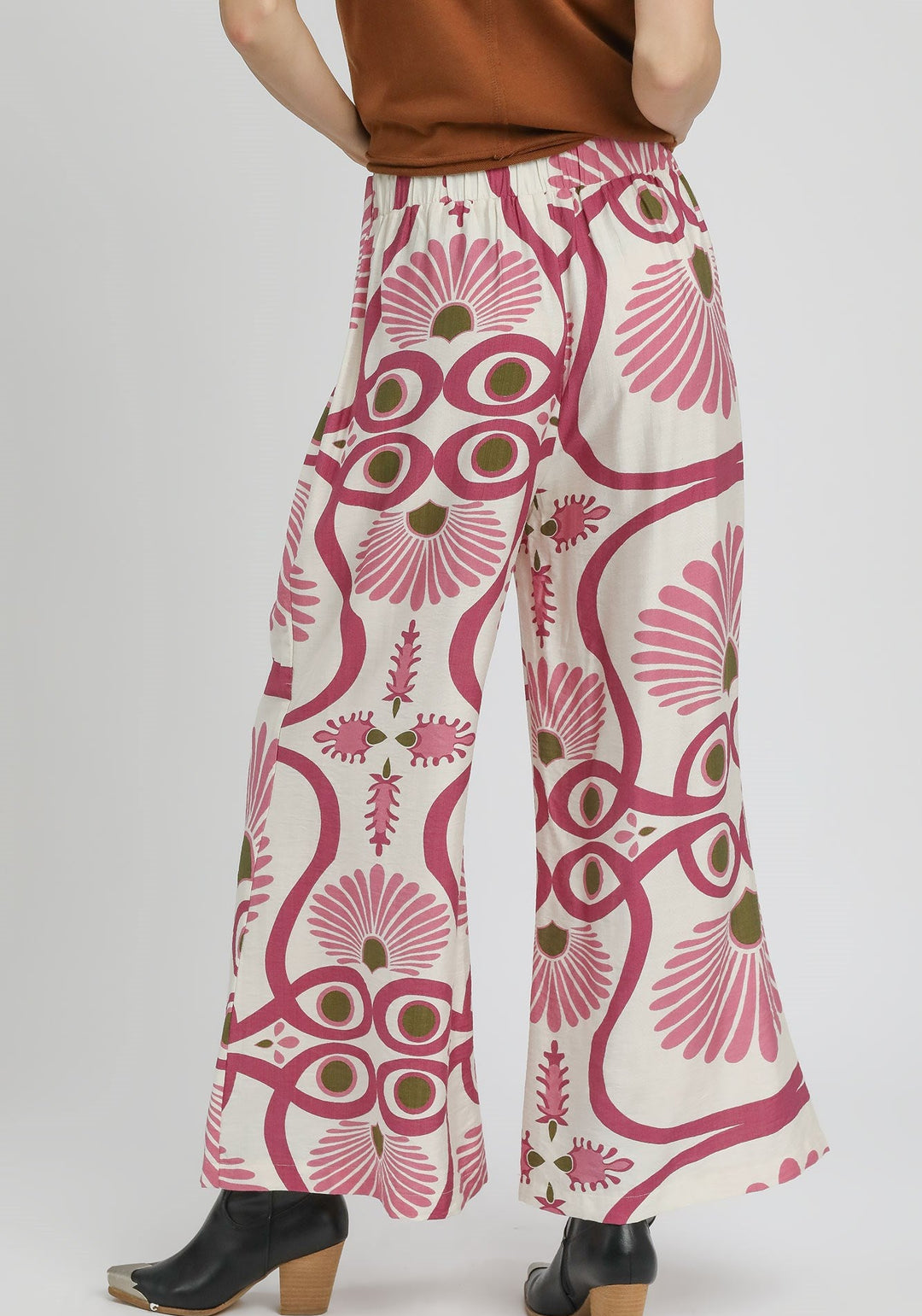 The Pink Palms Wide-Leg Pants