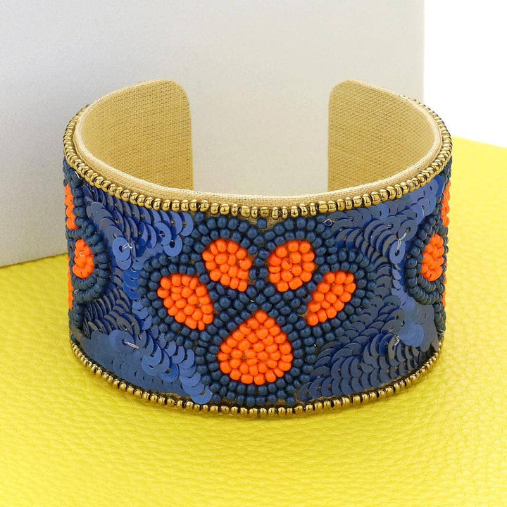 Game Day Sequin Paw Bracelets