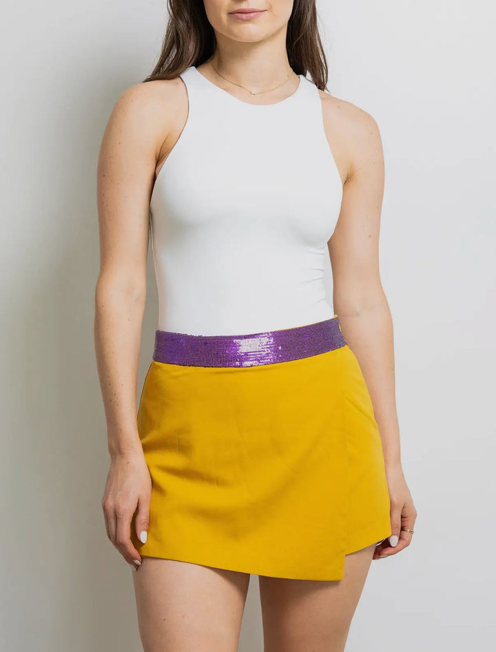 Purple & Gold Skort - Reg & Curvy