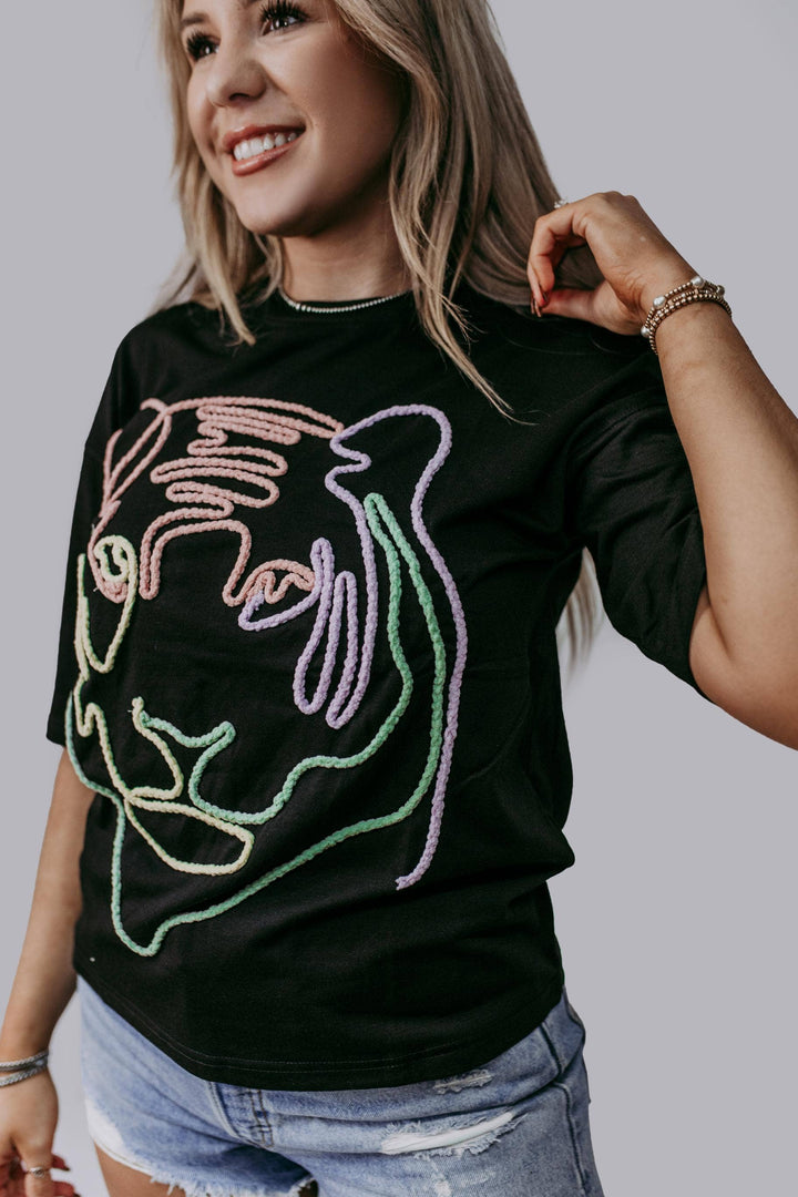 Neon Roar Statement Tee - Reg & Curvy