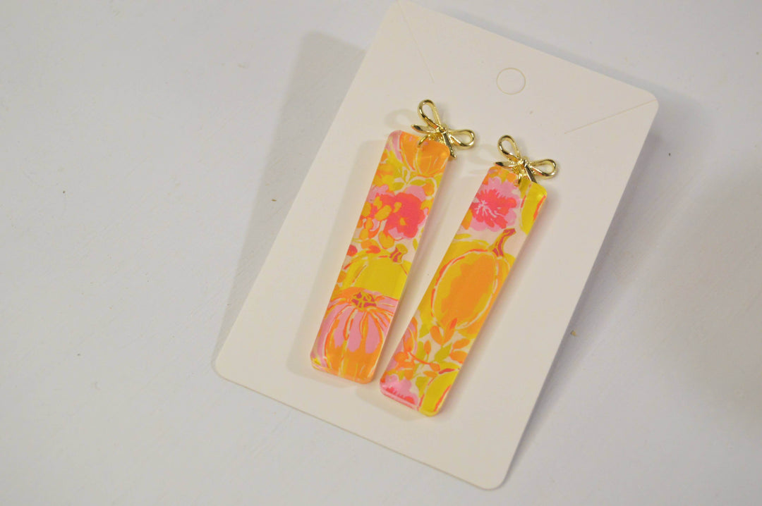 Pumpkin Patch Glam Earrings