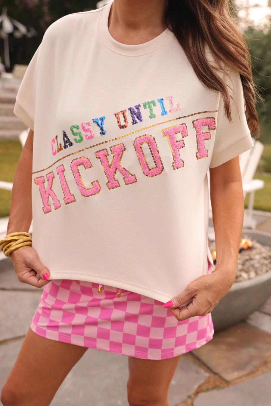 Classy Until Kickoff Top - Reg & Curvy