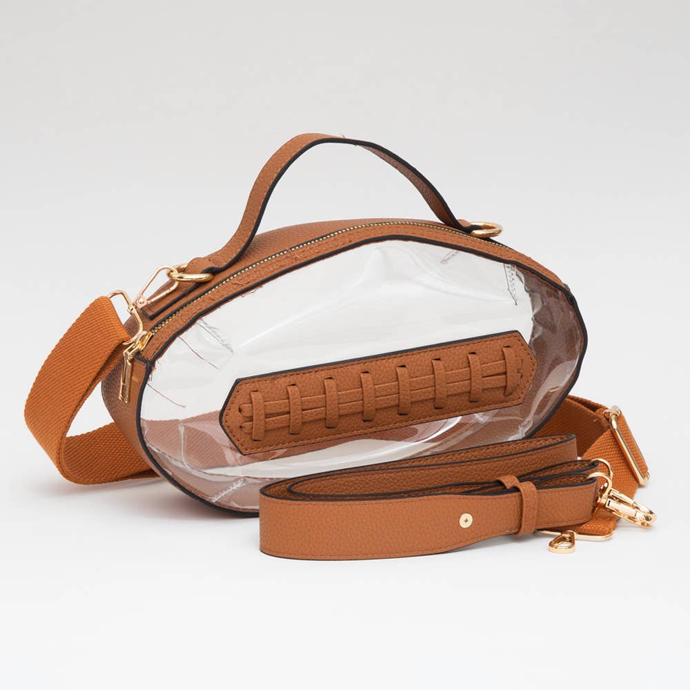 Football Shaped Crossbody Bag - Multiple Colors