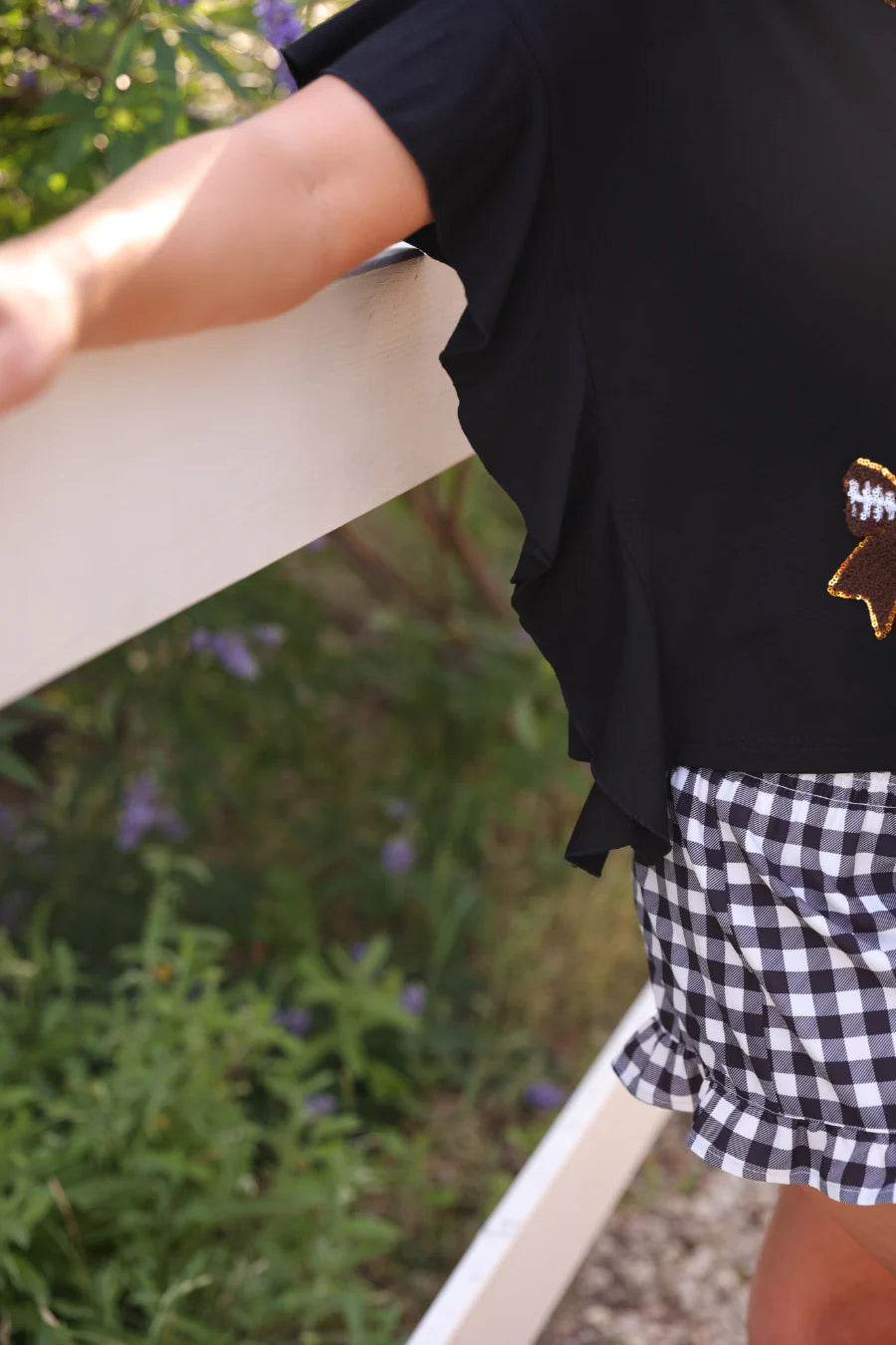 Black Reign Ruffle Top - Reg & Curvy