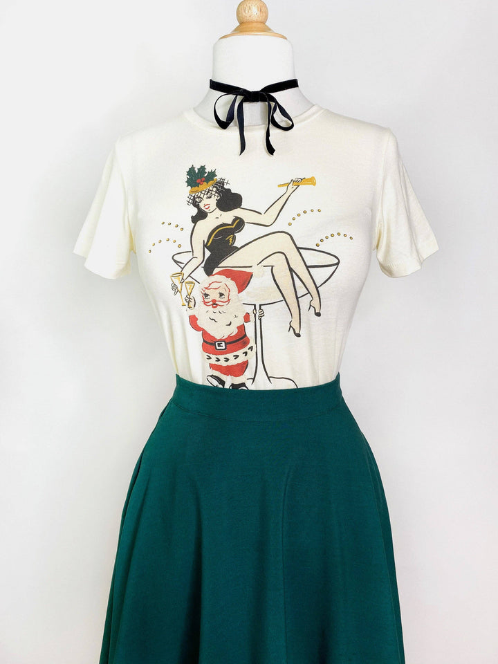 *PREORDER* Santa’s Cocktail Hour Retro Tee - Reg & Curvy