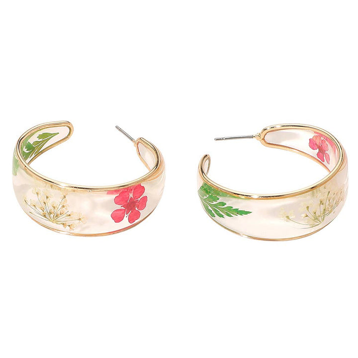 Garden Party Resin Hoops