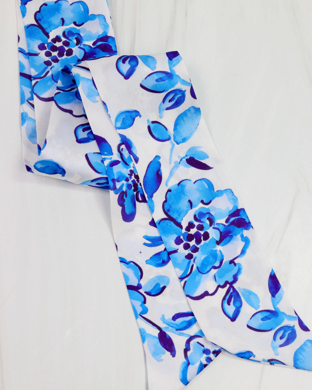 The Blue Belle Game Day Scarf – Floral Edition