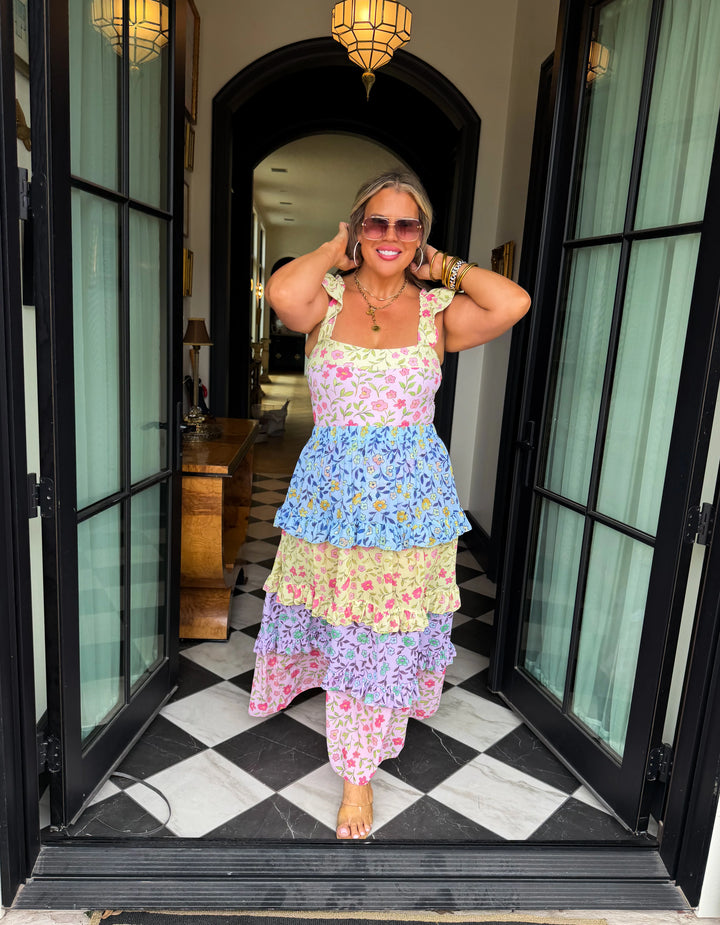 *PREORDER* Floral Rainbow Swim Set - Reg & Curvy