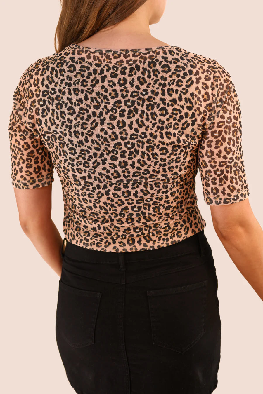 Leopard Luxe Mesh Top - Reg & Curvy