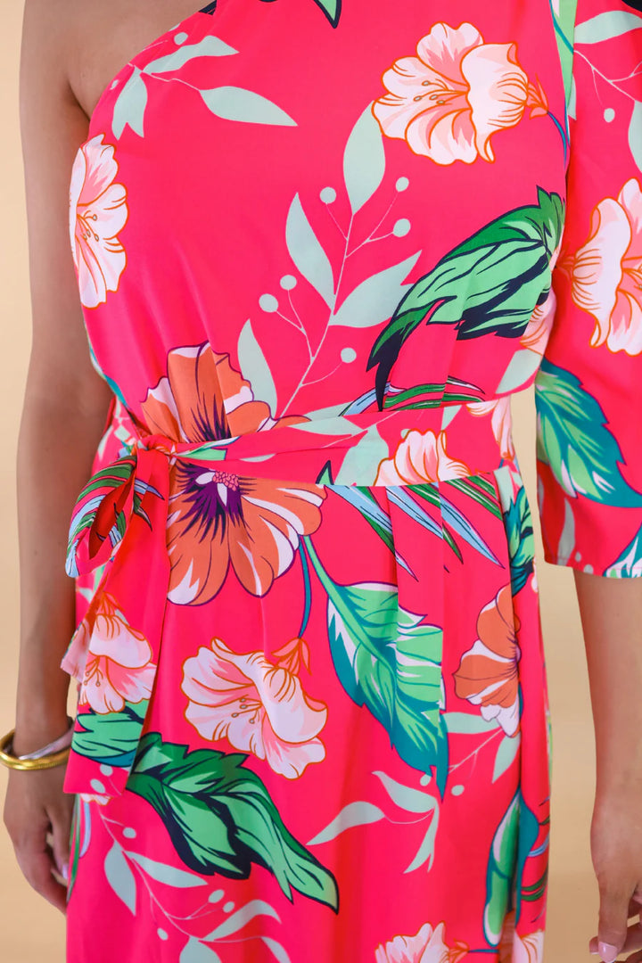 Island Sunset One-Shoulder Maxi Dress - Reg & Curvy