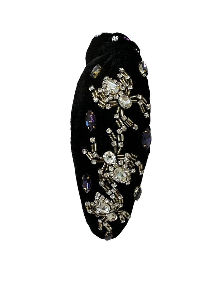 Black Velvet Spider Headband