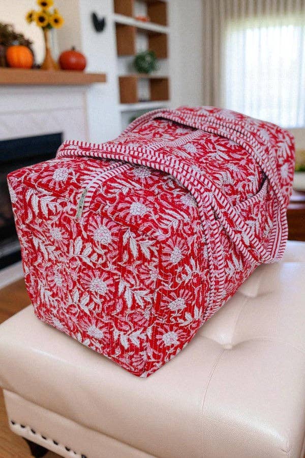 The Poppy Lane Quilted Duffle