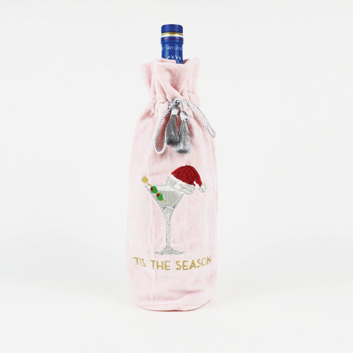 *PREORDER* ’Tis the Season Pink Velvet Bottle Bag
