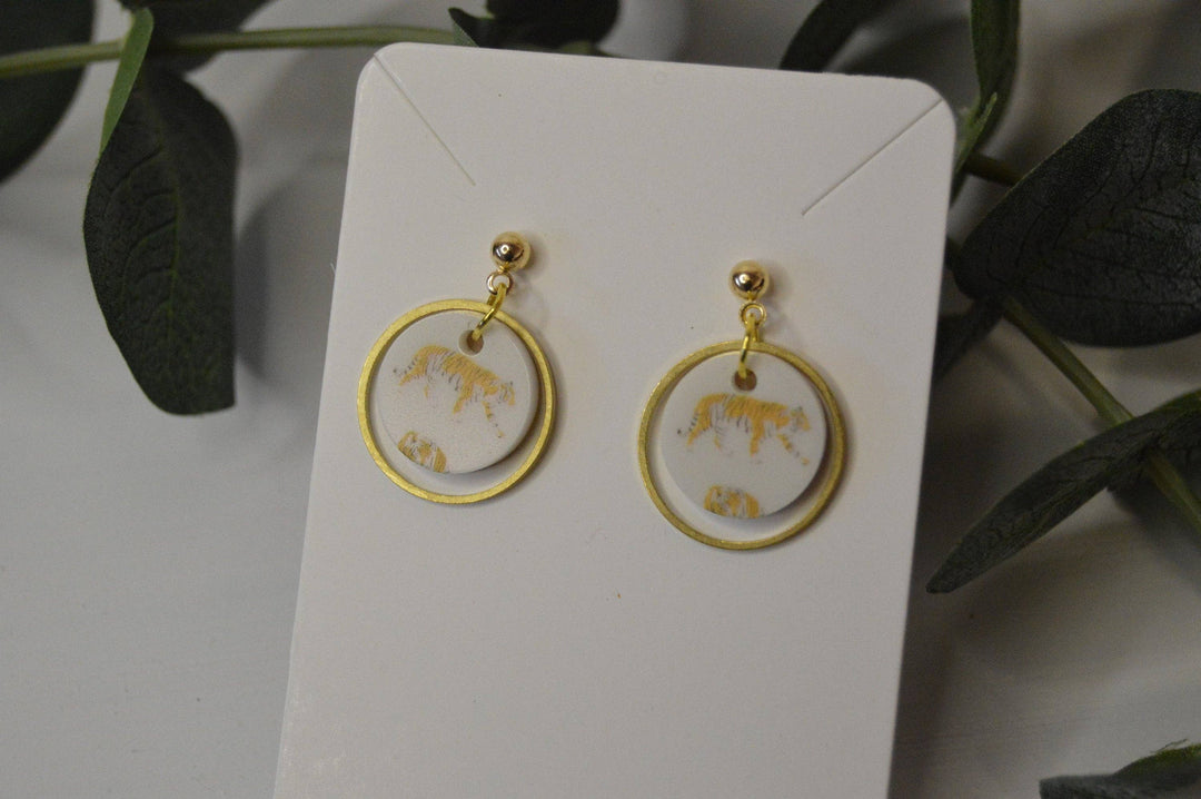 The Golden Stripes Earrings