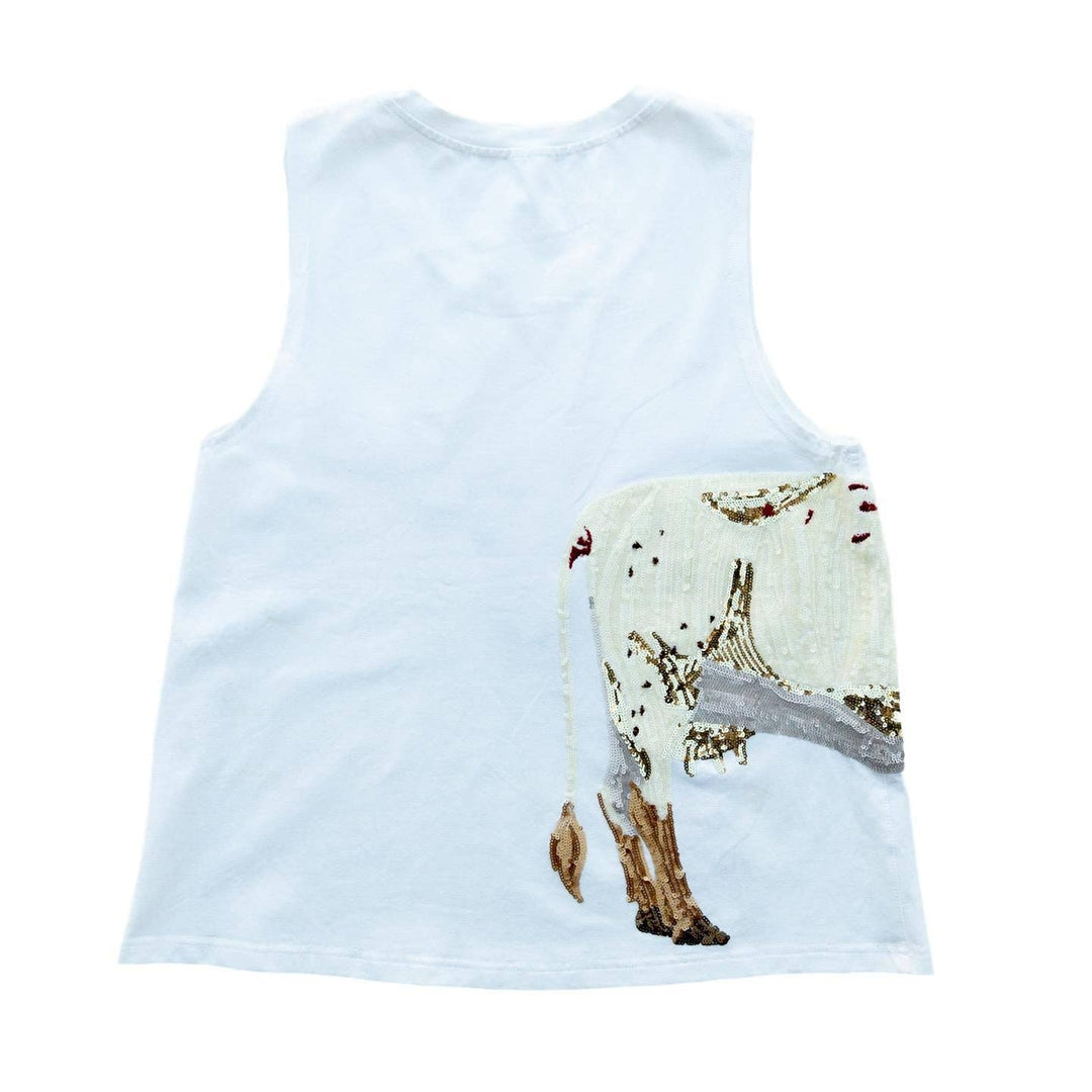 Longhorn Sequin Wrap Tank - Reg & Curvy