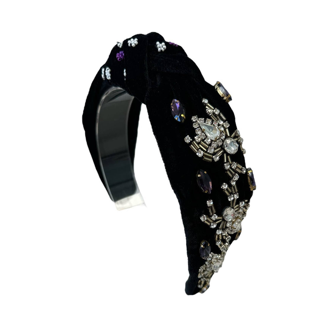 Black Velvet Spider Headband