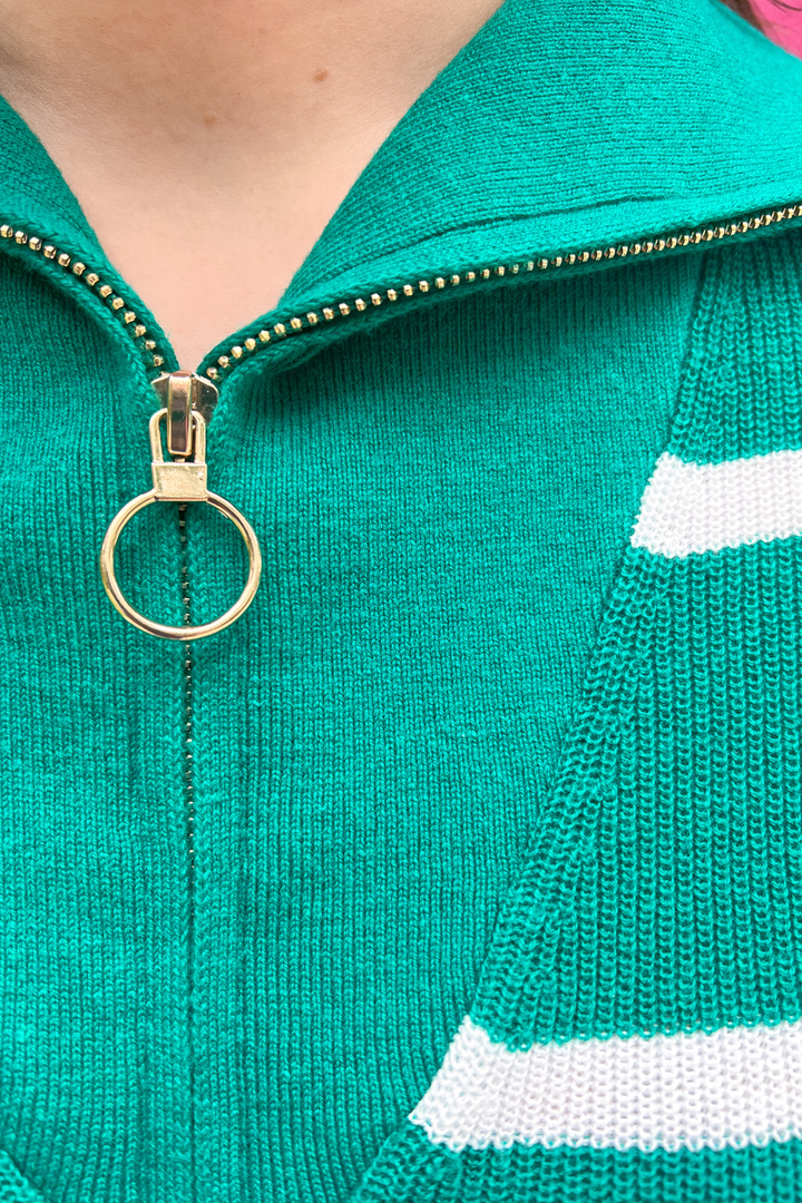 Game, Set, Chic Quarter Zip Vest - Reg & Curvy