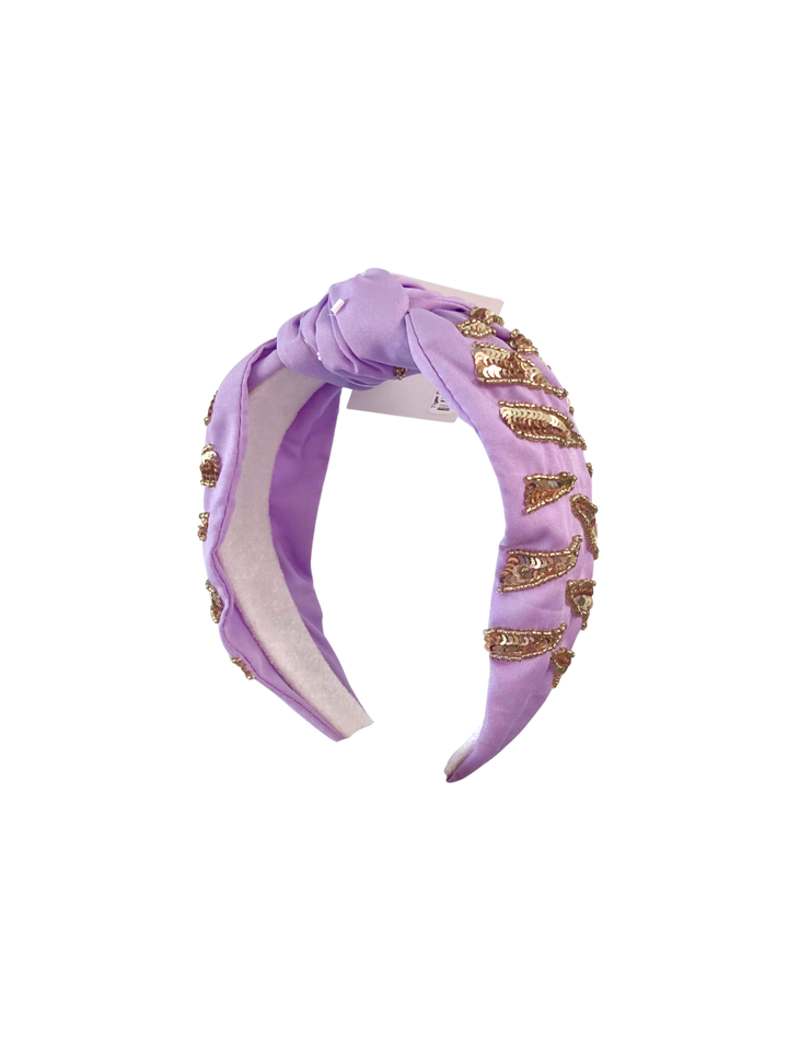 Purple & Gold Tiger Game Day Headband
