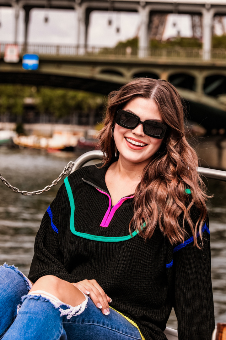 Pop Stripe Pullover - Reg & Curvy