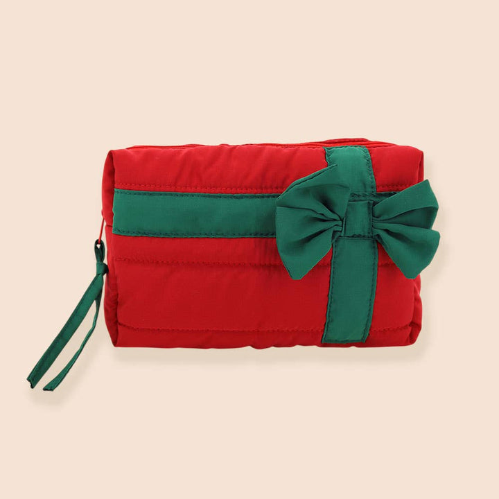 Wrapped With Love Quilted Cosmetic Bag
