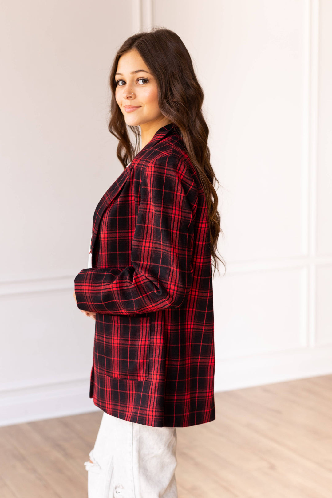 Plaid Perfection Blazer - Reg & Curvy