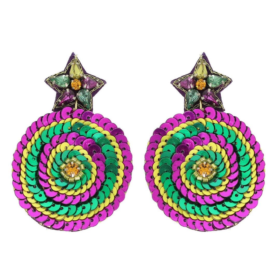 The Let’s Roll Sequin Statement Earrings