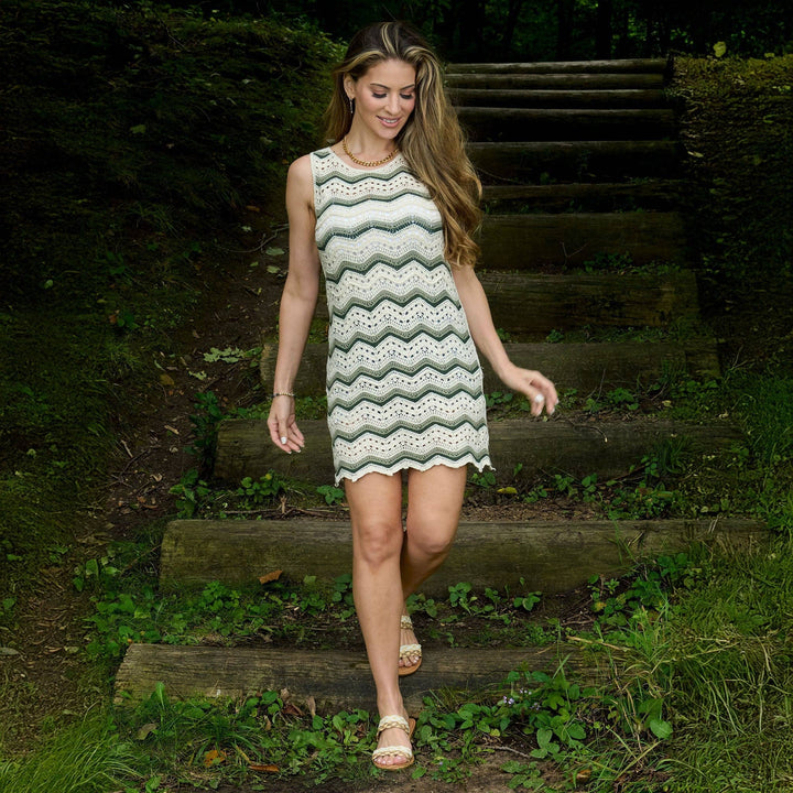 Marlowe Striped Crochet Dress - Reg & Curvy
