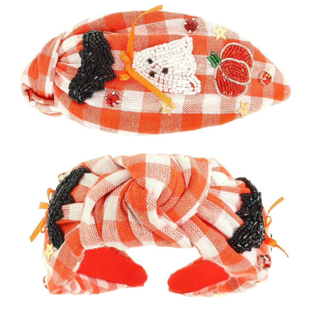 Spooky Chic Gingham Headband