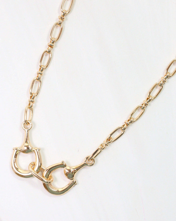 Saddle Chic Necklace in Gold