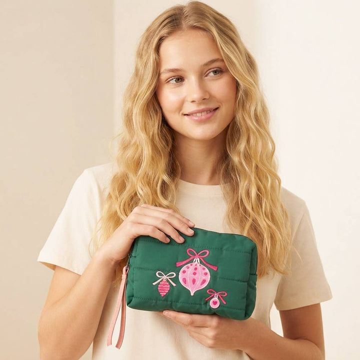 Merry & Bright Ornament Cosmetic Bag
