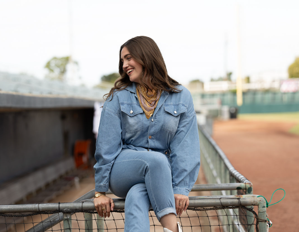 The Sideline Shine Beaded Handkerchief