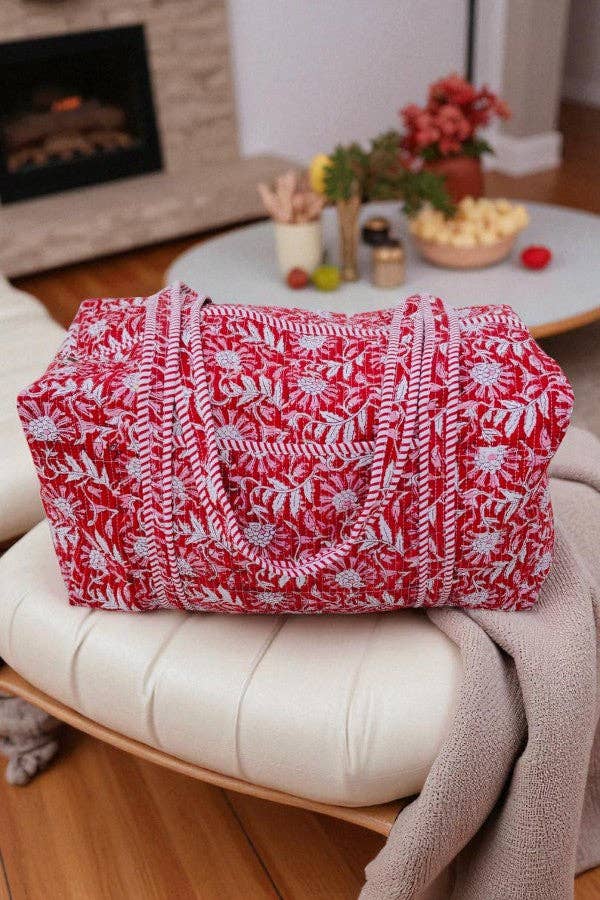 The Poppy Lane Quilted Duffle