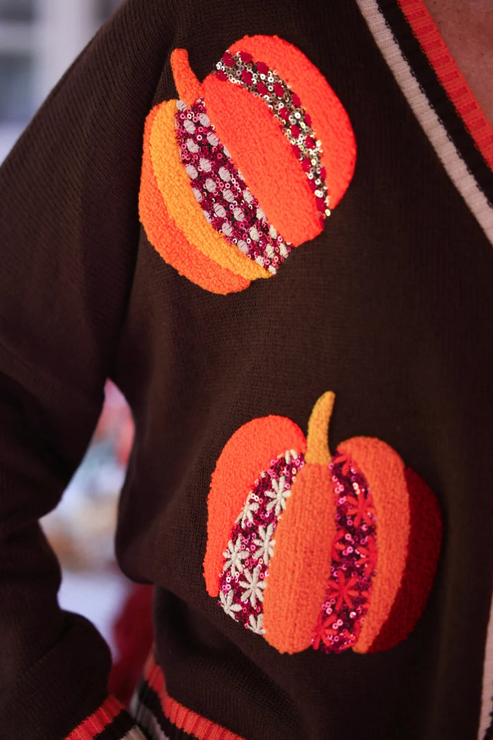 *PREORDER* Pumpkin Charm Cardigan - Reg & Curvy