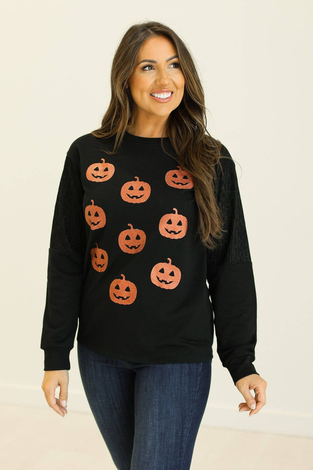 Black Pumpkin Sweater - Reg & Curvy