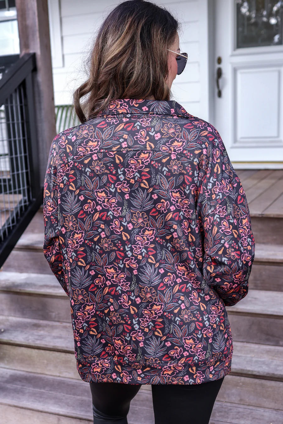 Fall Bloom Zip Pullover