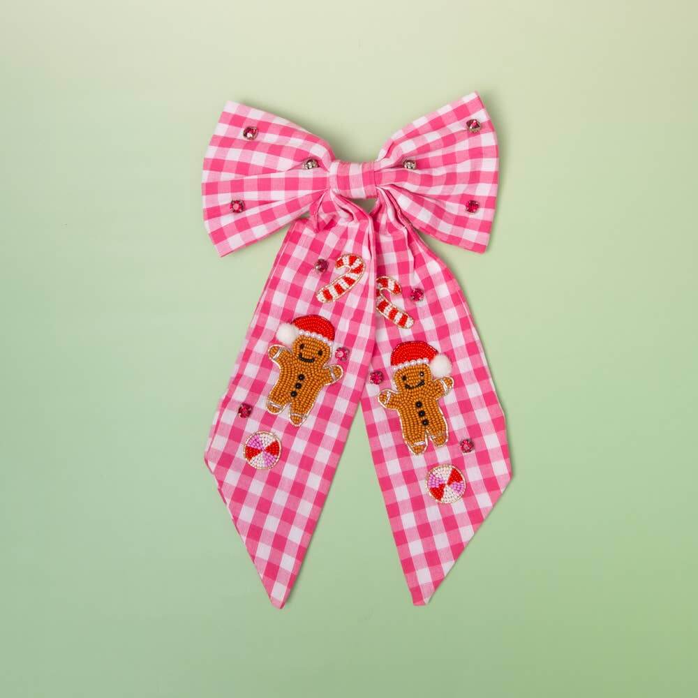 Sugar & Spice Gingham Bow