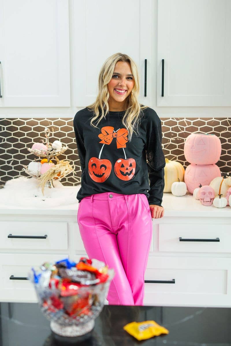 Cherry Jack-o'-Lantern Top - Reg & Curvy