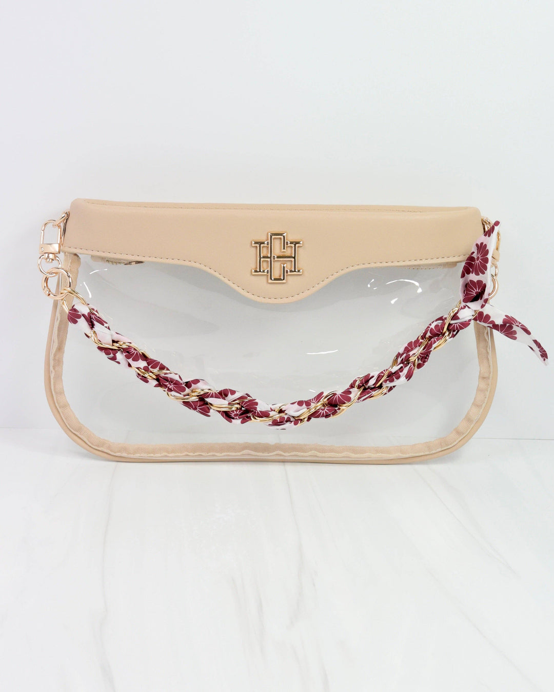 The Sideline Chic Purse Chain – Maroon Floral