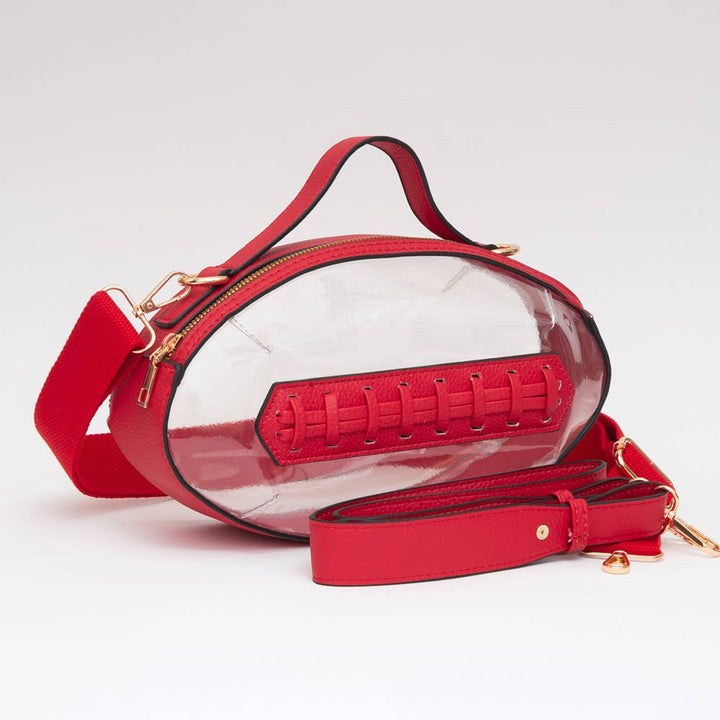 *PREORDER* Football Shaped Crossbody Bag - Multiple Colors