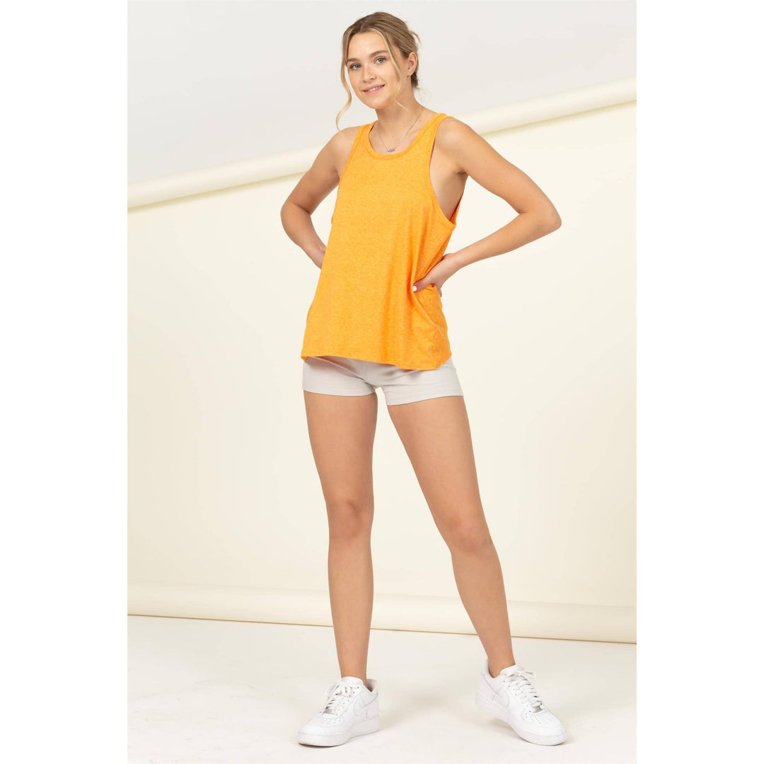 Oversized Tank Top with Back Twist