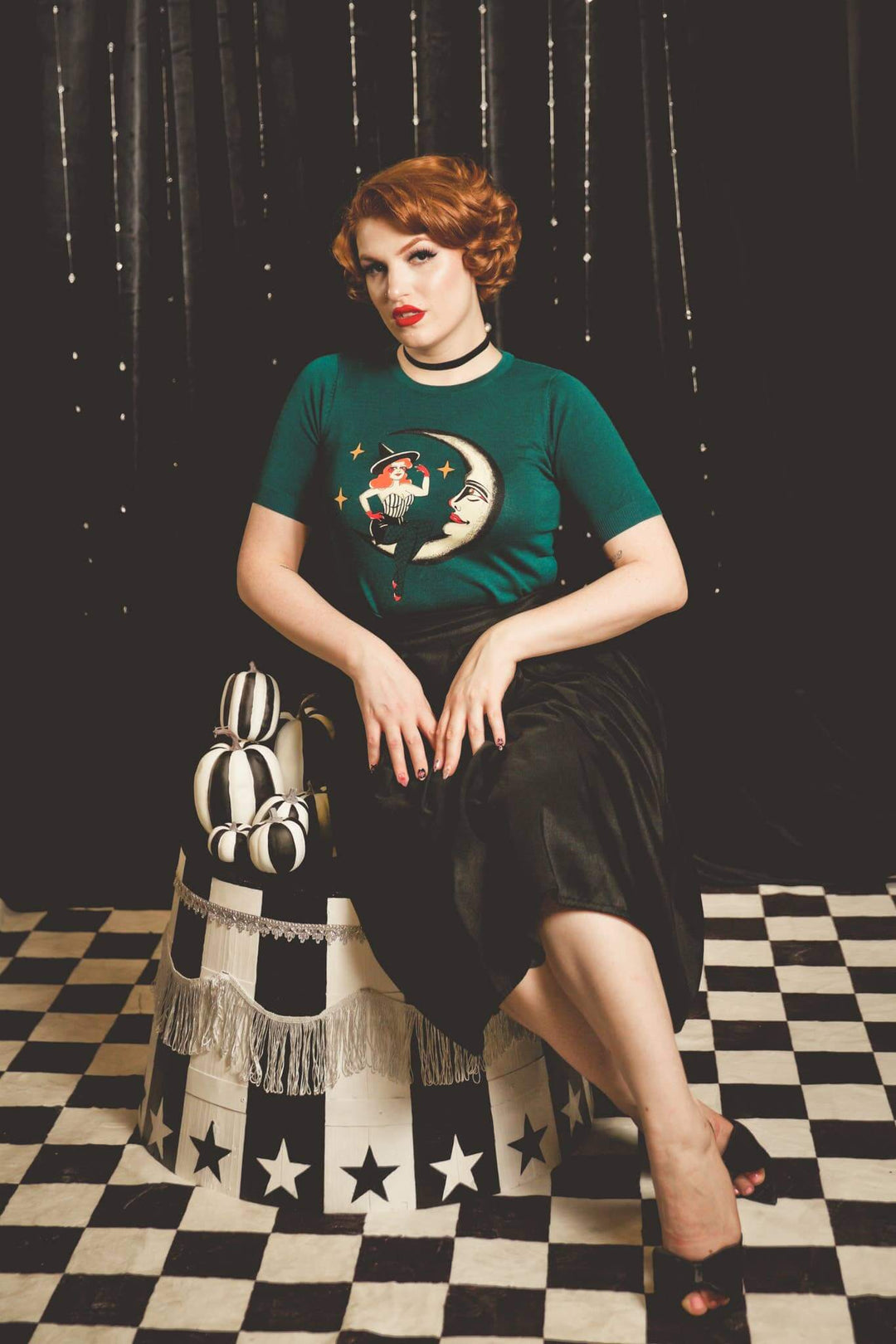 Moonlit Witch Retro Sweater - Reg & Curvy