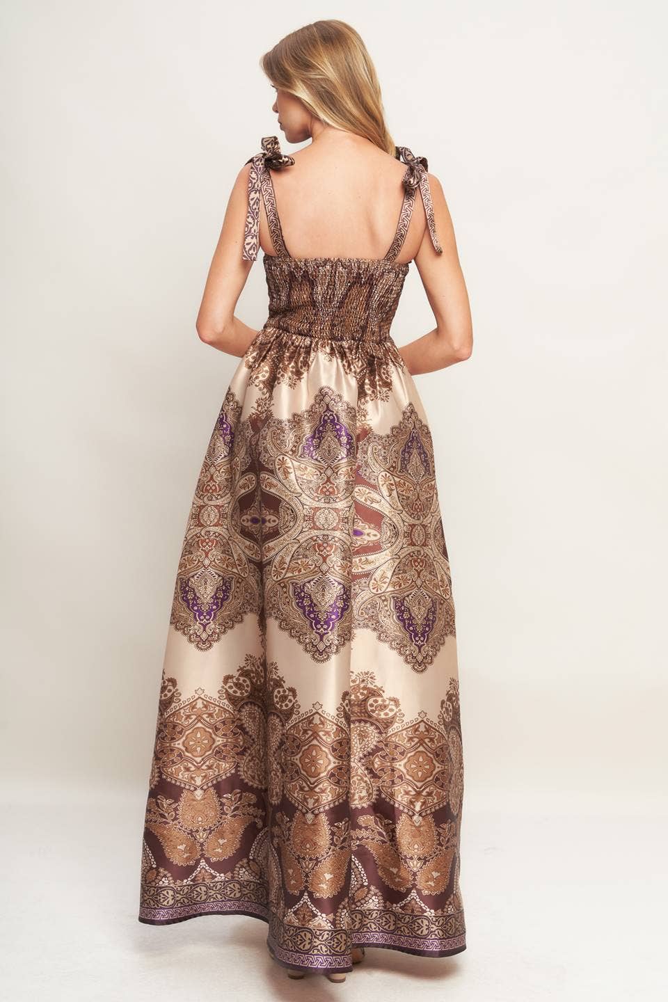 Dinner at Dusk Paisley Maxi Dress