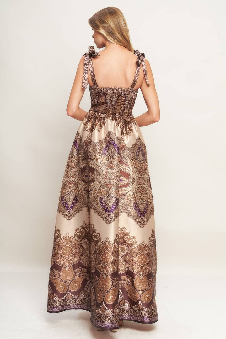 Dinner at Dusk Paisley Maxi Dress